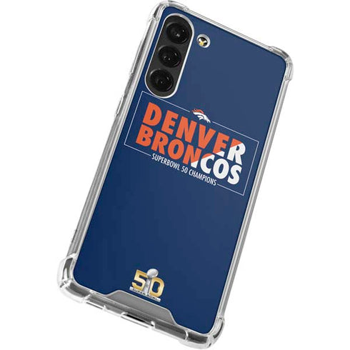 NFL Denver Broncos Super Bowl 50 Champions Bold Galaxy S24 FE Clear Case